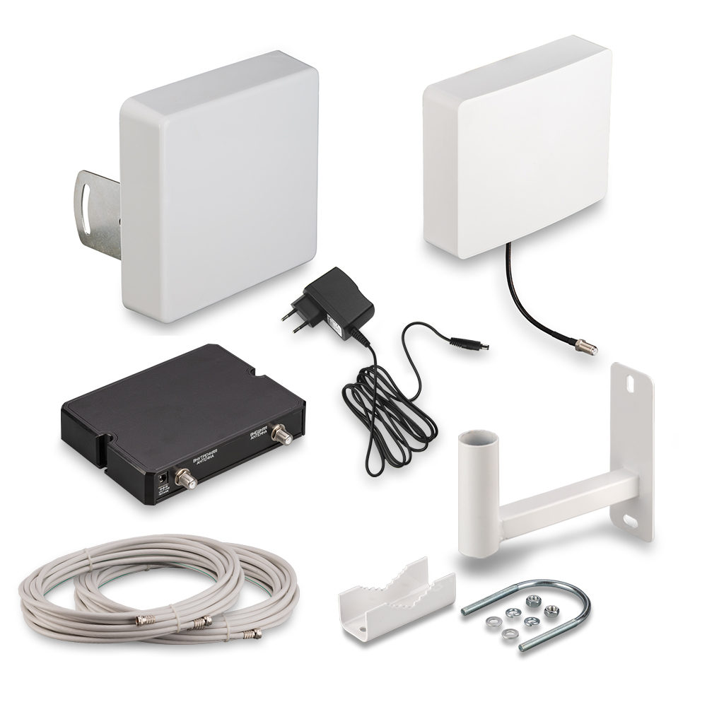 Комплект усиления сотовой связи GSM900 для дачи - KRD-900 Lite