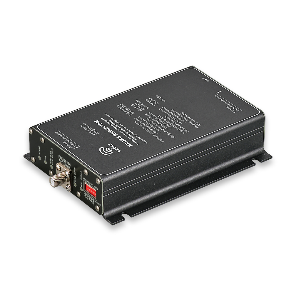 Репитер GSM900, UMTS900, LTE900 сигналов 900 МГц 70 дБ KROKS RK900-70M