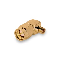 Разъем SMA(male) под пайку на полужесткий кабель RG-405, угловой до 6 ГГц, rev.T