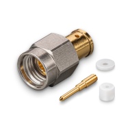 Разъем SMA (male) T под пайку на кабель RG-402 до 18 ГГц, rev.T