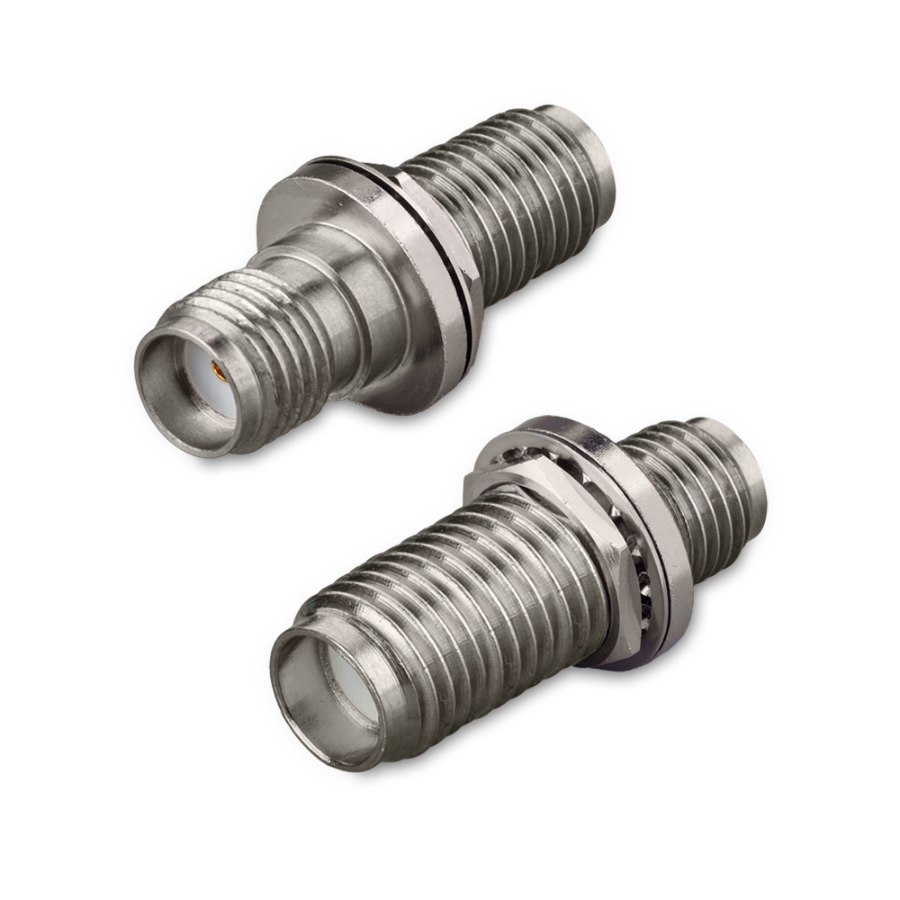 Переходник SMA(female) - SMA(female) с шайбой и гровером, rev.Y